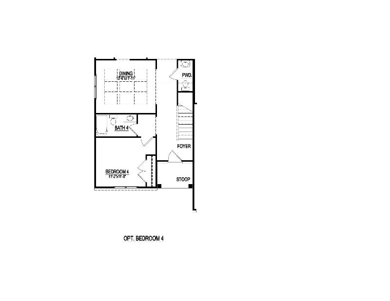 Knollwood Home Floor Plan at Sedgewick in Lewisville, NC